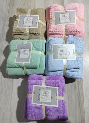 Набір рушників баня обличчя мікрофірма koloco рушник для бані
