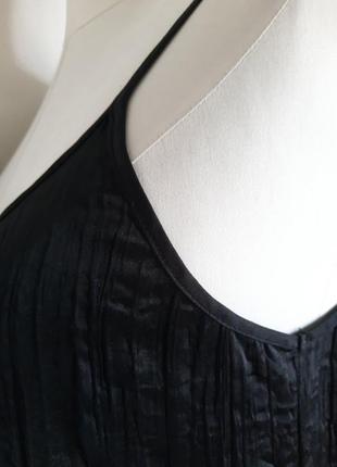 Женское длинное платье жатка, летнее черное плаття, сарафан monki.9 фото