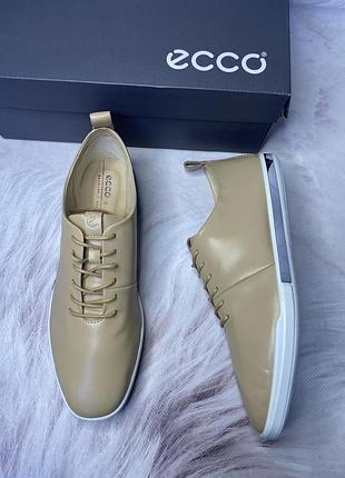 38р. женские, кожаные кеды ecco simpil ii w, zw8512, оригинал