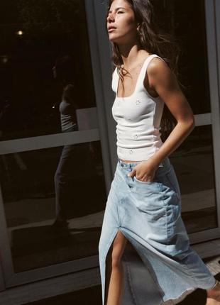 Джинсова спідниця zara