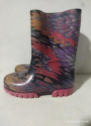 Сапоги детские резиновые фирмы demar, производитель польша.
