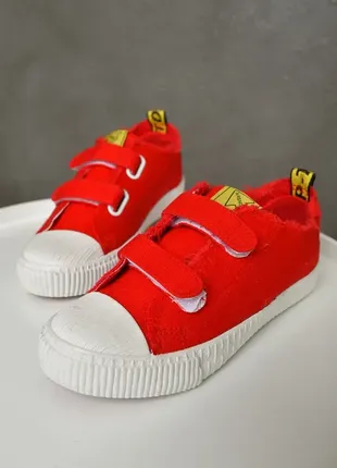 Текстильные кеды на липучке