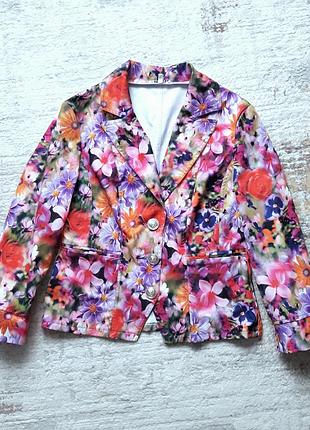 Нереально красивый, шелковистый летний пиджак, 46?-48-50?, exclusive