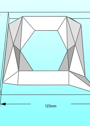 Paperkhan объёмная буква q 3d фигура паперкрафт papercraft имя название азбука алфавит реклама вывеска витрина