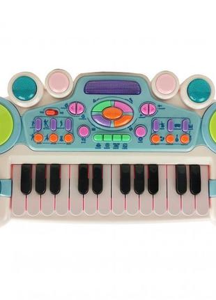 Детский синтезатор cy-6032b(blue 24 , лучшая цена