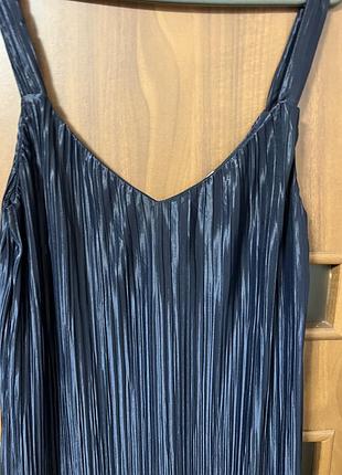 Красивое платье сарафан плиссе плиссировка3 фото
