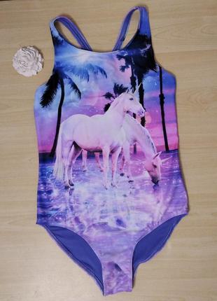 Слитный брендовый купальник на 14 лет для плавания пляжа бассейна слитный