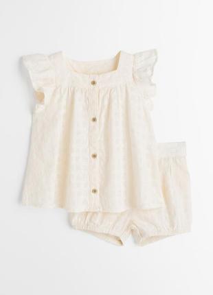 Костюм для девочки лен от h&amp;m