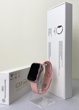 Стильные и компактные смарт часы, умные часы многофункциональные с микрофоном smart watch gs8 mini (розовый)