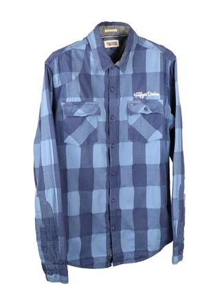 Рубашка hilfiger denim 85 american brand винтажная, новая, сток. хлопок 100% оригинал ±35y€в