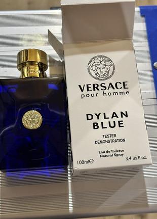 Versace dylan blue  100 мл чоловіча туалетна вода тестер оригіналу