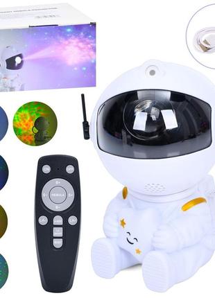 Нічник-проектор asto pj 2 (12шт) космонавт(голова магнитна), д/к(іч), світло(7кольорів),регул.яскравості,від