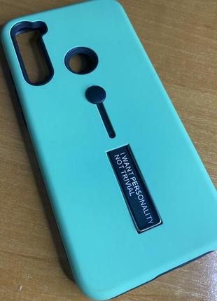 Чехол xiaomi redmi note 8t с подставкой и держателем на палец