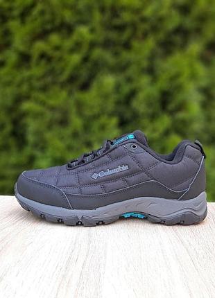 Жіночі зимові кросівки | columbia firecamp fleece iii | чорно-сірі | комбіновані матеріали | термо/фліс, :36