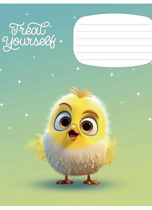 Зошит учнівський cute little animals 012-3333k-5 в клітинку 12 nia-mart