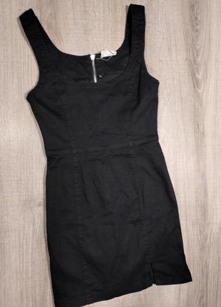 Сарафан черного цвета с мини размером бренда denim collection