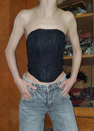 Гипюровый топ корсет as you (asos)