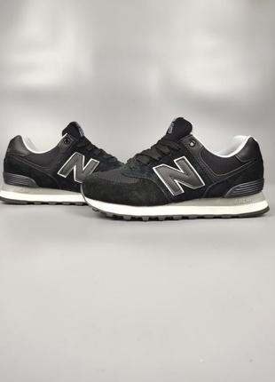 New balance 574 black4 фото