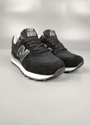 New balance 574 black5 фото