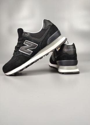 New balance 574 black8 фото