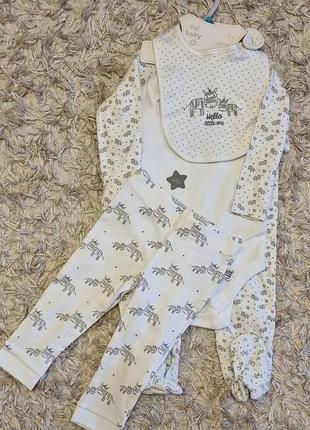 Новый набор 4 в 1 от фирмы f&amp;f на 9-12 мес