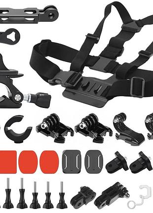 Кріплення на мотоцикл для екшн камери шолом кермо груди ac prof hqs-new-kit-m02
