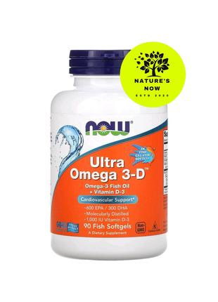 Now foods ultra omega 3-d/ультра омега 3 600 epa, 300 dha — 90 капсул