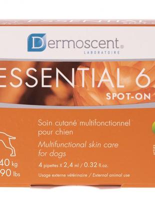 Dermoscent essential 6 spot-on капли для ухода за кожей и шерстью собак больших и гигантских пород, 4х2,4 мл