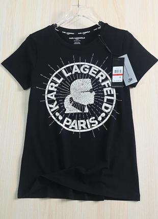 Футболка karl lagerfeld черная серая