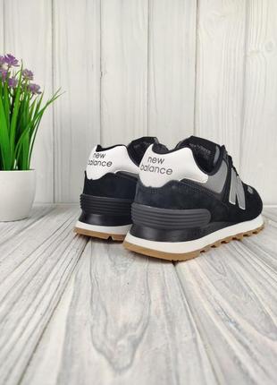 New balance 574 black gray8 фото