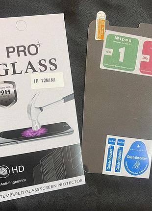 Защитное стекло glass pro для iphone 12 mini прочностью 9н