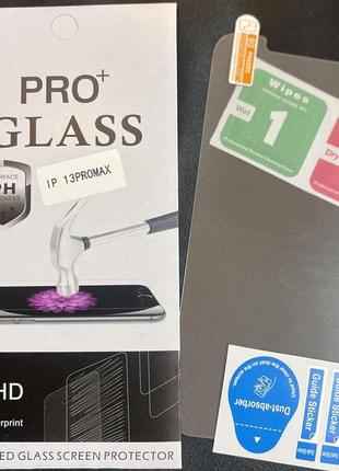 Защитное стекло glass pro для iphone 13 pro max прочностью 9н