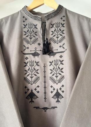 Вишиванка чоловіча колір олива,повітряні сили, аеророзвідка, авіаційна, дрони, мужская...