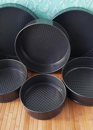 Форми роз'ємні круглі 6 шт. для випікання3 фото