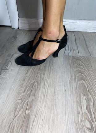 Винтажные кожаные туфли на кожаной подошве винтаж merlet, 38р