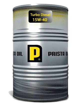 Масло моторное prista turbo diesel sae 15w-40 api cg-4/sj acea e2/a2/b3 210 л | смешанный автопарк, легковые, lcv, грузовые авто