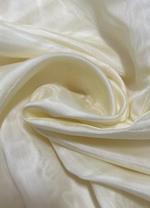 Тюль готовый микровуаль кремово-желтый 4м