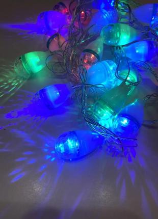 Гірлянда нитка домашня 20 led 3,5м нитка rgb
