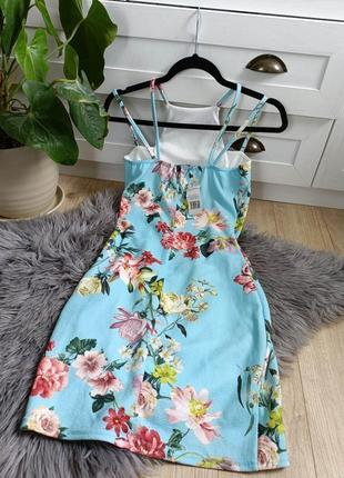 Сукня міні квіти від select, розмір s-м4 фото