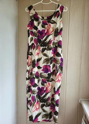 Класична сукня міді плаття футляр 46 44 сукня в квіти s m платье миди с разрезом 38 футляр плаття майка з розрізом