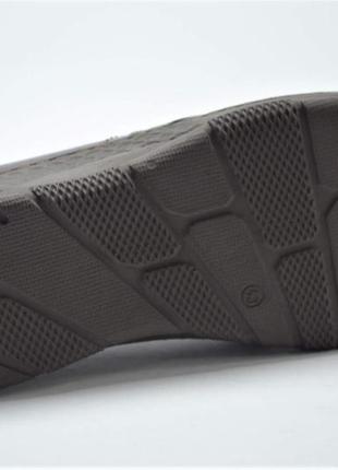 Чоловічі польські шкіряні комфортні демісезонні туфлі коричневі vitox 3863 фото