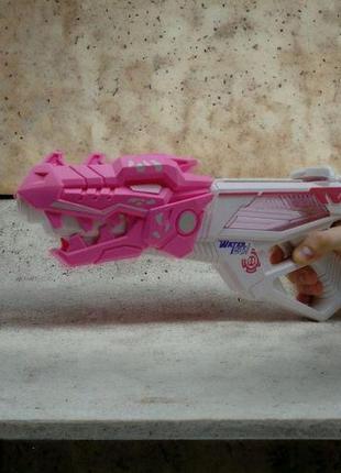 Водный пистолет аккумуляторный (розовый)2 фото