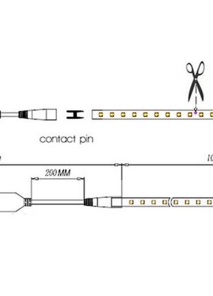 Кабель питания prolum™ для led ленты 220v - 12мм4 фото