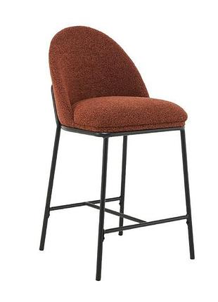 Напівбарний стілець b-150 теракотовий + чорний