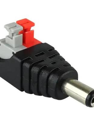 Штекер питания prolum™ 5,5 мм, папа с зажимом