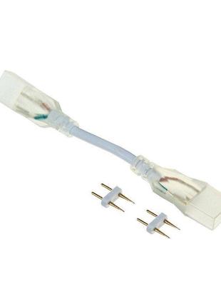 Коннектор prolum™ для неона 8х16, провод + 2 зажима
