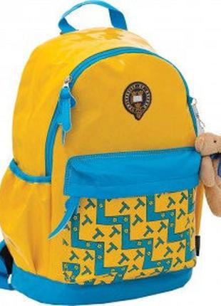Ранец  552581/x066  oxfordl  желто голубой (29*19*43см)