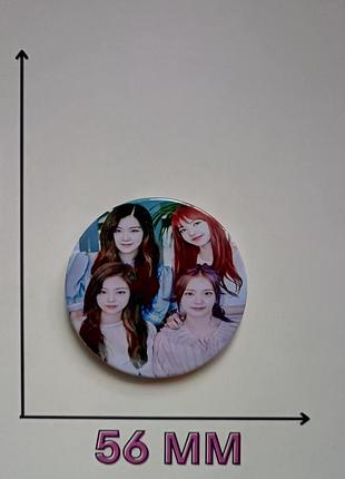 Значок блек пінк black pink блэк пинк 5,6 см