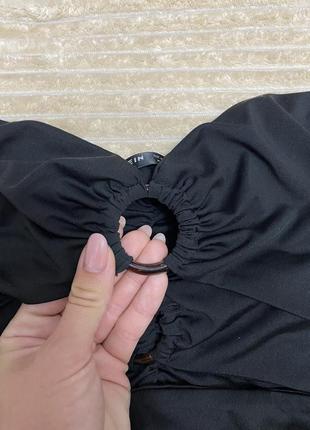 Shein актуальное мини платье по фигуре с кольцами трендовое пляжное платье сарафан5 фото