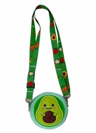 Сумка дитяча силік. авокадо-мордочка з довгою ручкою 12см (10*12) 81 1 av